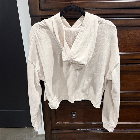 Pure Barre LBT Cream Hoodie with Pink Text - Picture 2 of 6